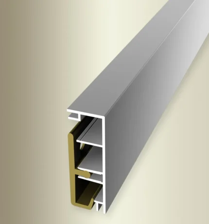Plinta aluminiu Küberit 938 | plinta metalica 60 x 20 mm, bara 2,5 m