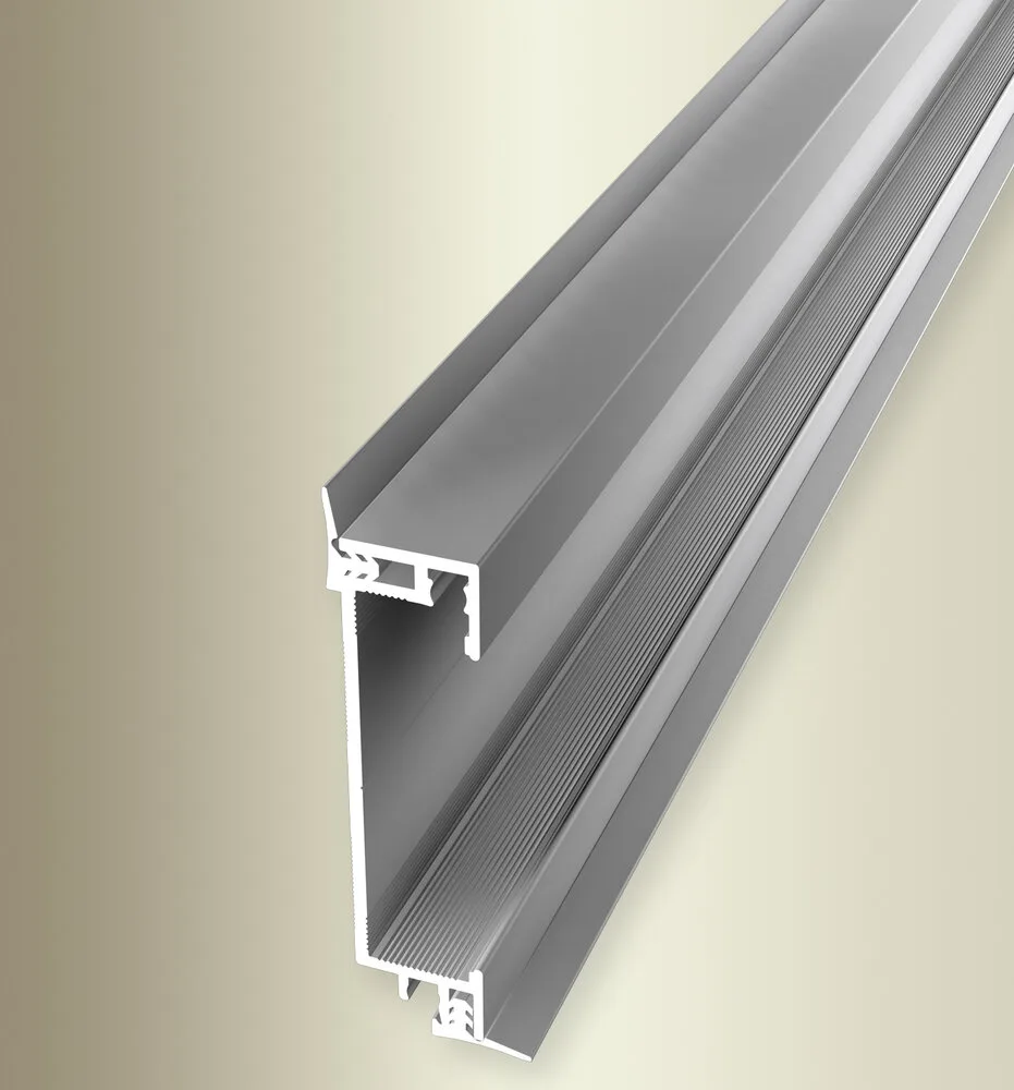 Plinta aluminiu cu garnitura Küberit 950 D | plinta design 60 mm cu buza de etansare, bara 2,5 m Plinta aluminiu cu garnitura Küberit 950 D | plinta design 60 mm cu buza de etansare, bara 2,5 m