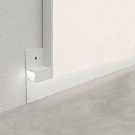Plinta ascunsa shadow gap cu dispenser Proshadow Gap 2513 Progress Profiles | pentru rigips 13 mm, rost 25 mm, canal LED inchis cu policarbonat – bara 2 m