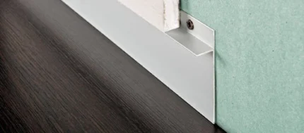 Plinta incastrata la nivel cu peretele Proskirting Ins Progress Profiles | filomuro 15 mm latime, H 60 mm, 8 finisaje – bara 2 m