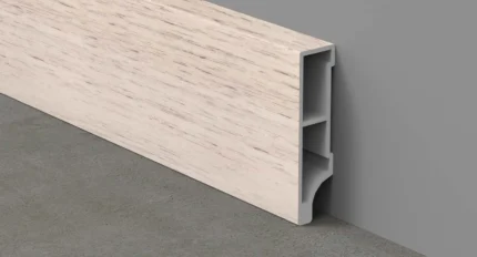 Plinta PVC mica Skirting 40 Progress Profiles | H 40 mm, rasina vinilica expandata, decoruri lemn si uni, kituri de colt – bara 2,4 m