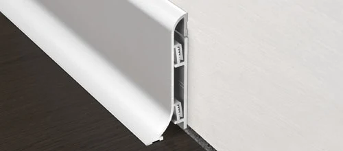 Plinta rotunjita din aluminiu Proskirting Shell Progress Profiles | H 70 mm, muchie curbata fara colturi, standard sau autoadeziva – bara 2 m Plinta rotunjita din aluminiu Proskirting Shell Progress Profiles | H 70 mm, muchie curbata fara colturi, standard sau autoadeziva – bara 2 m