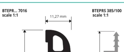 Plinte PVC si rasina vinilica Progress Profiles | Skirting 7016, 7011, 62F, 6014, 8014, role 50 m