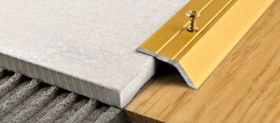 Profil de trecere din aluminiu compensare nivel Prolevall 32 Progress Profiles | autoadeziv sau perforat, aluminiu anodizat, imbinare intre pardoseli