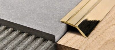 Profil de trecere din alama niveluri diferite Prolevall 358 Progress Profiles | alama lustruita extrudata, autoadeziv sau perforat