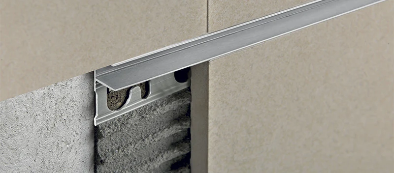 Profil listelo canal F Prolistel Channel Progress Profiles | aluminiu Stone Line si finisaje metalice | bara 2,7 m Profil listelo canal F Prolistel Channel Progress Profiles | aluminiu Stone Line si finisaje metalice | bara 2,7 m