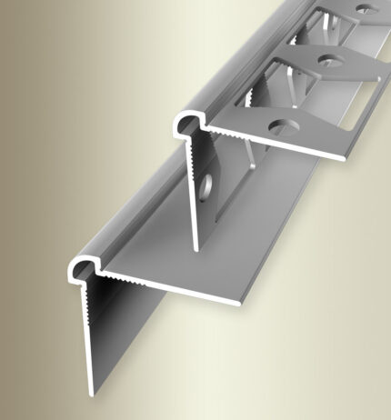 Profil de colt exterior pentru tapet Küberit 150 | profil de perete 25 x 25 mm cu muchie rotunjita, cu talpa perforata sau negaurit – bara 2,70 m
