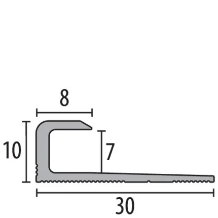 Profil curbabil Küberit 803 | profil flexibil 10 x 10 mm, si varianta EB – bara 2,5 m