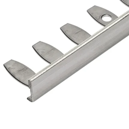 Profil curbabil trepte Trimtec TR Profilitec | muchie inox pentru trepte rotunde si borduri in arc, H 6–30 mm – bara 2,7 m