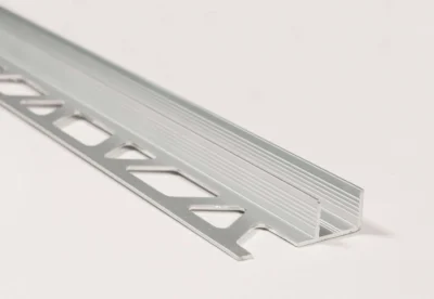 Profil incastrabil in gresie pentru paravan dus Showertec STKV Profilitec | canal ingropat in pardoseala sau perete pentru sticla fixa – aluminiu, inox, negru