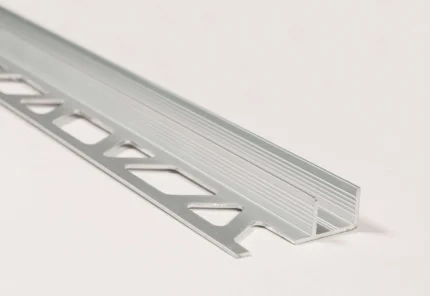 Profil incastrabil in gresie pentru paravan dus Showertec STKV Profilitec | canal ingropat in pardoseala sau perete pentru sticla fixa – aluminiu, inox, negru