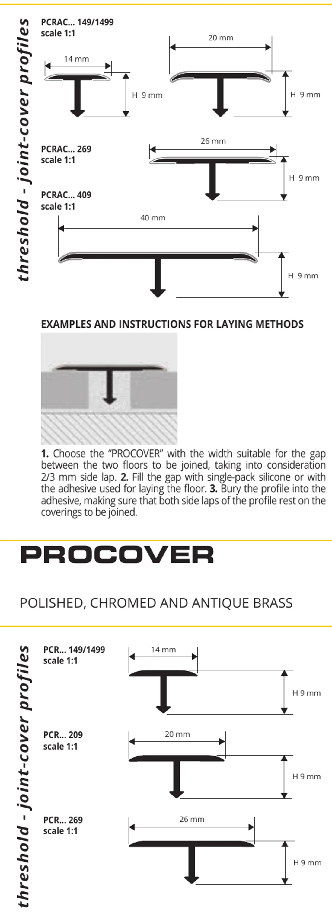 Profil T mascare rost Procover Progress Profiles | aluminiu anodizat | bara 2,7 m profil mascare rost procover progress schita - Profil T mascare rost Procover Progress Profiles | aluminiu anodizat | bara 2,7 m