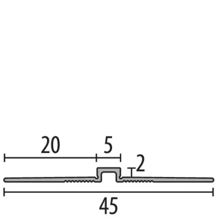 Profil de perete Küberit 170 | profil decorativ 4 x 4 mm pentru placari si tapet, variante G si U – bara 2,7 m