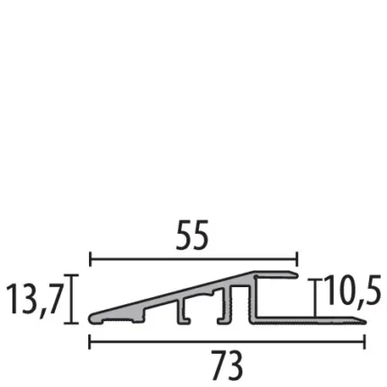 Sectiune cotata profil Kuberit 261
