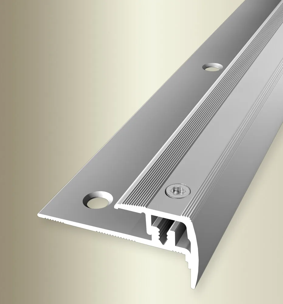 Profil treapta cu insert Euro-Step Star Küberit 325 | nas 21,5 x 21 mm pentru LVT si pardoseli design, si negru – bare 1 / 2,7 / 3 m Profil treapta cu insert Euro-Step Star Küberit 325 | nas 21,5 x 21 mm pentru LVT si pardoseli design, si negru – bare 1 / 2,7 / 3 m