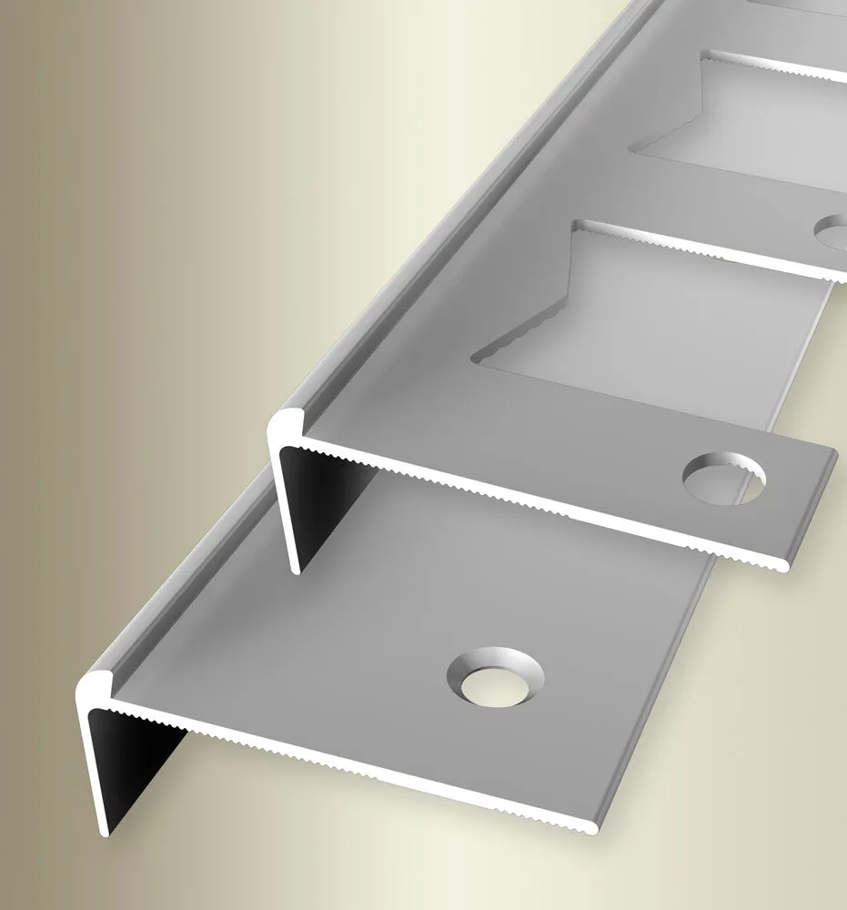 Profil treapta Küberit 860 | nas 19 mm cu colturi rotunde prefabricate, si alama lucioasa – bare 1 / 2,5 / 5 m Profil treapta Küberit 860 | nas 19 mm cu colturi rotunde prefabricate, si alama lucioasa – bare 1 / 2,5 / 5 m