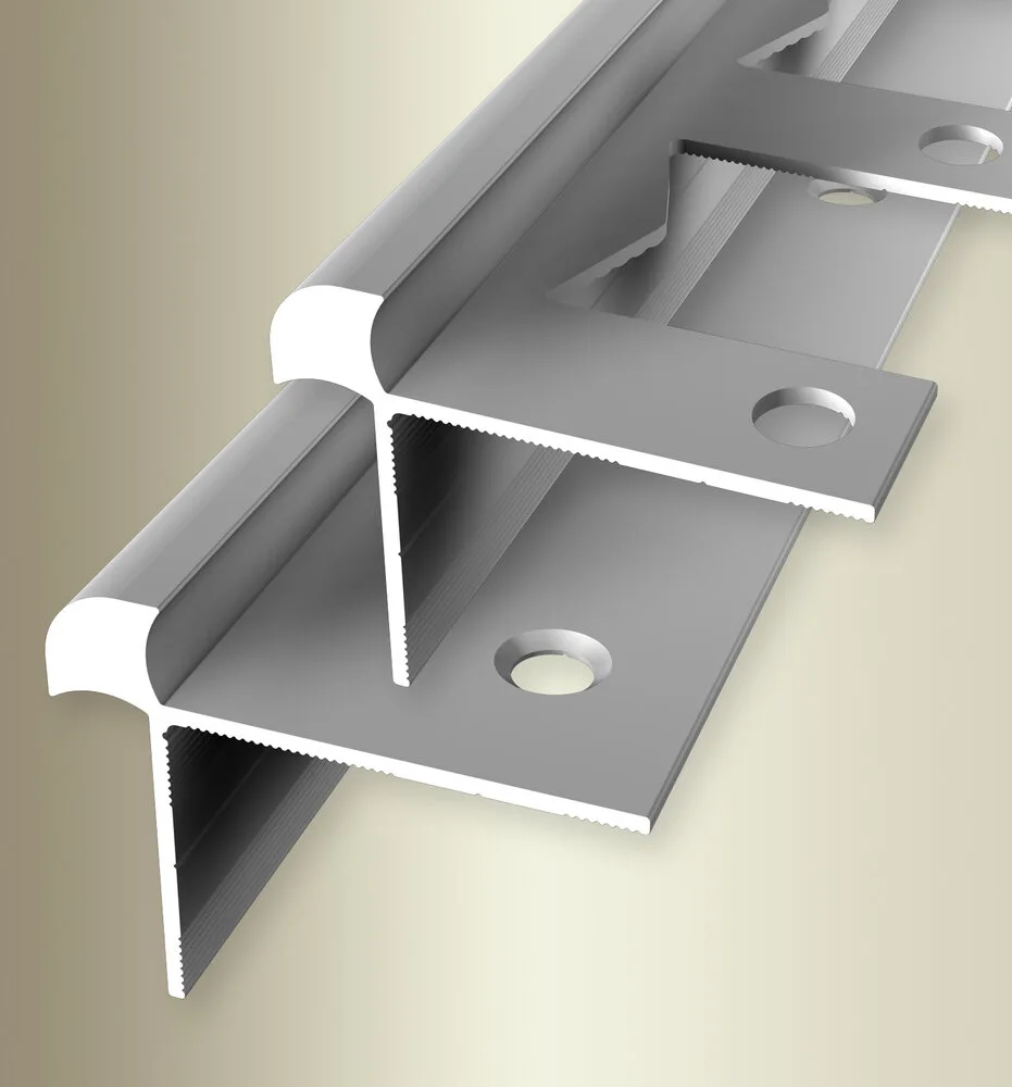 Profil treapta Küberit 874 | nas 33 x 33 mm, cu varianta curbabila EB – bare 1 / 2,5 / 5 m Profil treapta Küberit 874 | nas 33 x 33 mm, cu varianta curbabila EB – bare 1 / 2,5 / 5 m