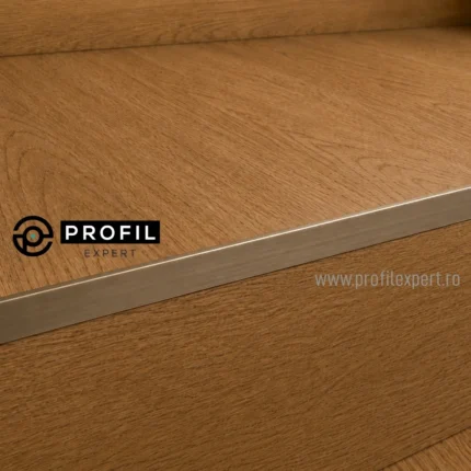 Profil treapta parchet cupru Kerajolly KJ Profilitec | profil de treapta minimalist cupru pentru parchet si SPC pana la 12 mm – 4 inaltimi, bara 2,7 m