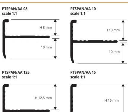 Profil treapta Protermstep Progress Profiles | inox si aluminiu | bara 2,7 m