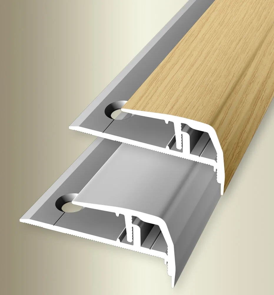 Profil treapta cu clip Step-Clip Champion Küberit 510 | nas 33 x 25 mm, si decor lemn – bare 1 / 3 m Profil treapta cu clip Step-Clip Champion Küberit 510 | nas 33 x 25 mm, si decor lemn – bare 1 / 3 m