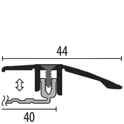 Profil trecere Allrounder Küberit 486 | universal 4.0, bara 0,9 m