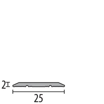 Profil trecere aluminiu Küberit 442 | banda 30 mm, gauri ascunse pentru surub sau autoadeziv
