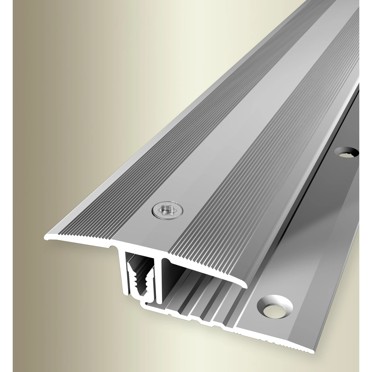Profil trecere PPS Küberit 388 | sistem cu surub AS 5-11,5 mm sau XXL 7-18 mm, cu piese de colt – bare 0,9-3 m Profil trecere PPS Küberit 388 | sistem cu surub AS 5-11,5 mm sau XXL 7-18 mm, cu piese de colt – bare 0,9-3 m