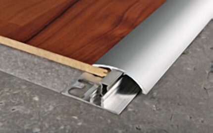 Profil trecere si rampa LVT Zero Curve Progress Profiles | compensare nivel, aluminiu decor lemn, curbabil pe santier
