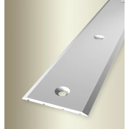 Profil trecere ultraplat aluminiu Küberit 441 | banda 40 x 2 mm aproape invizibila la trecere, autoadeziv sau cu surub – bare 0,9-5 m