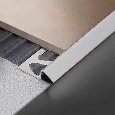 Profil rampa pardoseli la niveluri diferite Zerotec ZRM Profilitec | vizibil 12-17,5 mm, inox, aluminiu, gresie spre mocheta LVT, trafic carucioare – bara 2,7 m