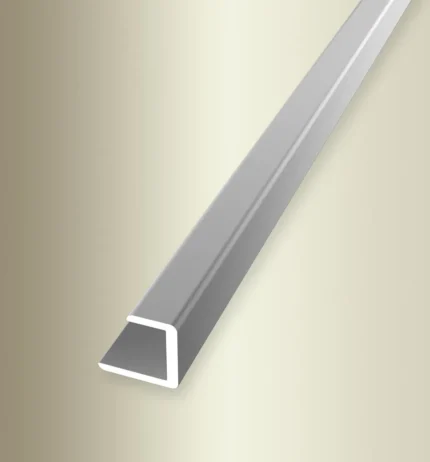 Profil U decorativ Küberit 178 | profil U 11,5 x 11,5 mm pentru perete si mobilier, si inox optic – bara 2,55 m