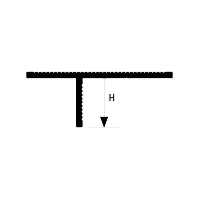 Nut negru la tavan si perete PLANO PS130 Profilitec | profil shadow gap 13×13 mm pentru gips-carton, negru mat A54 &ndash; bara 2,7 m