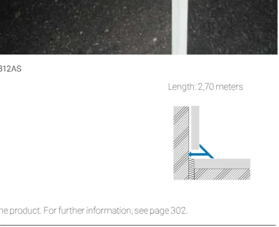Profil etansare cada si blat Sanitec SB12 Profilitec | bagheta de racord 7×12 mm, suprafete existente, bagheta de racord 7×12 mm pentru suprafete existente