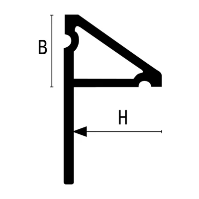 Profil etansare cada Sanitec SB18 Profilitec | etansator anti-mucegai pentru cazi si cadite acrilice | kit 2 x 1,95 m cu colturi si capace | 13×10 mm, alb pur