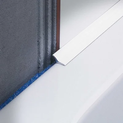 Profil etansare cada Sanitec SB20 Profilitec | bagheta 12×20 mm autoadeziva sau cu silicon, argintiu sau alb