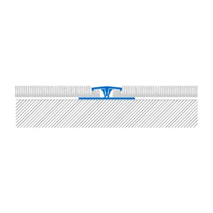 Schita de montaj Profil mocheta cu clema Carpetec MG Profilitec - desen tehnic producator