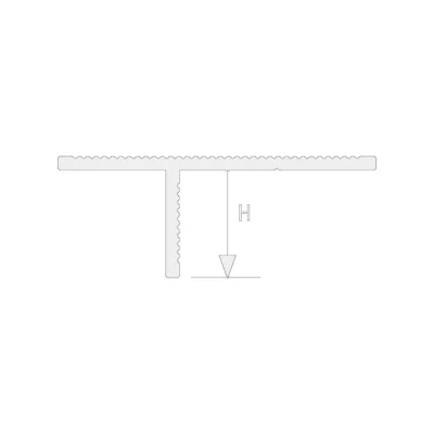 Nut negru la tavan si perete PLANO PS130 Profilitec | profil shadow gap 13×13 mm pentru gips-carton, negru mat A54 &ndash; bara 2,7 m
