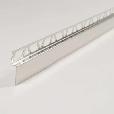 Profil frontal placare dus Showertec STKF Profilitec | inox periat sau negru periat, pentru gresie de 8-12,5 mm – bara 1,35 m