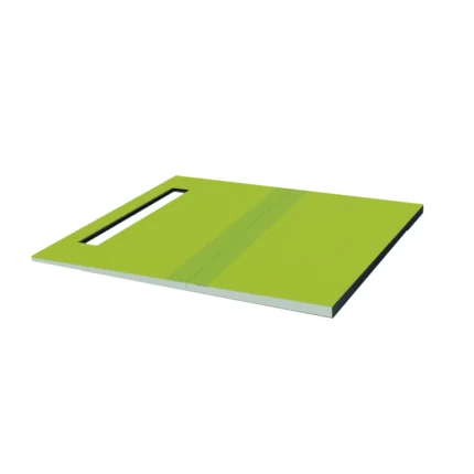 Cada dus pre-inclinata placabila Showertec STL-TRAY Profilitec | panta integrata, extensii si rampa, versiuni cu inaltator – pentru rigola STL