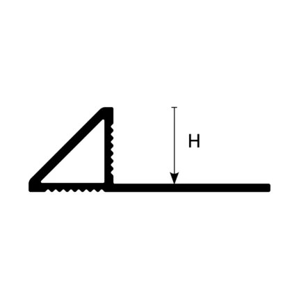 Profil terminatie lambriu 45° Trialjolly TJ Profilitec | inchidere eleganta wainscot pentru faianta de 8-12,5 mm, argintiu sau crom, colturi in set – bara 2,7 m