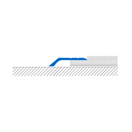 Profil trecere tip rampa Leveltec RP Profilitec | compensare diferenta de nivel 3-14 mm, H 4,5-12,5 mm, aplicat – bara 2,7 m