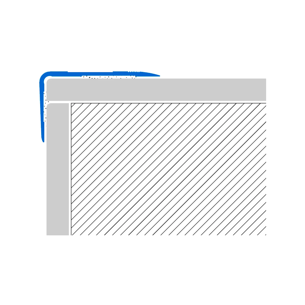 Profil treapta antiderapant Stairtec SA Profilitec | vizibil 52 mm cu banda carborund, peste trepte uzate – bara 2,7 m Profil treapta antiderapant Stairtec SA Profilitec | vizibil 52 mm cu banda carborund, peste trepte uzate – bara 2,7 m